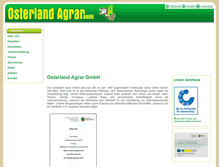 Tablet Screenshot of osterland-agrar.com